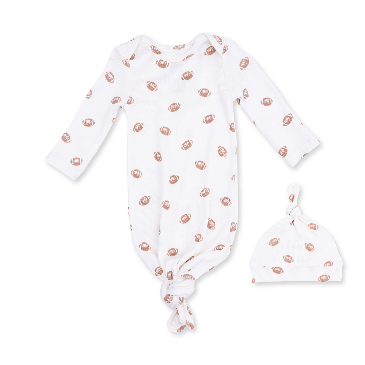 Knotted Gown and Knotted Hat-Mini Footballs