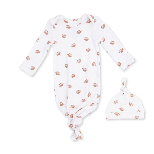 Knotted Gown and Knotted Hat-Mini Footballs