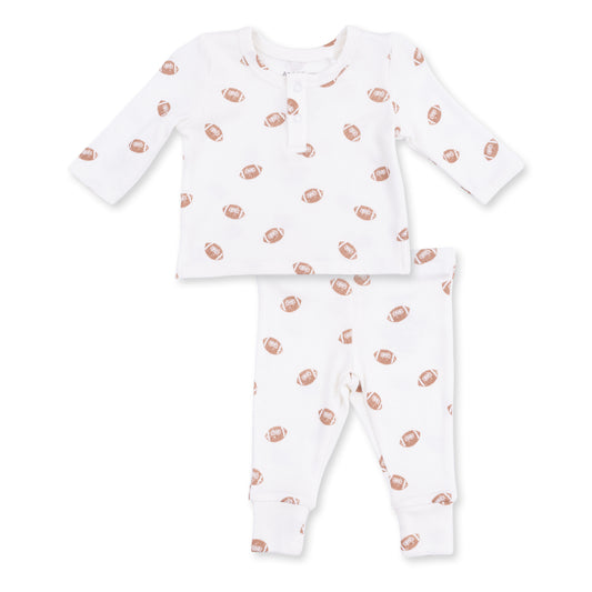 Long Sleeve Henley Play Set- Mini Footballs