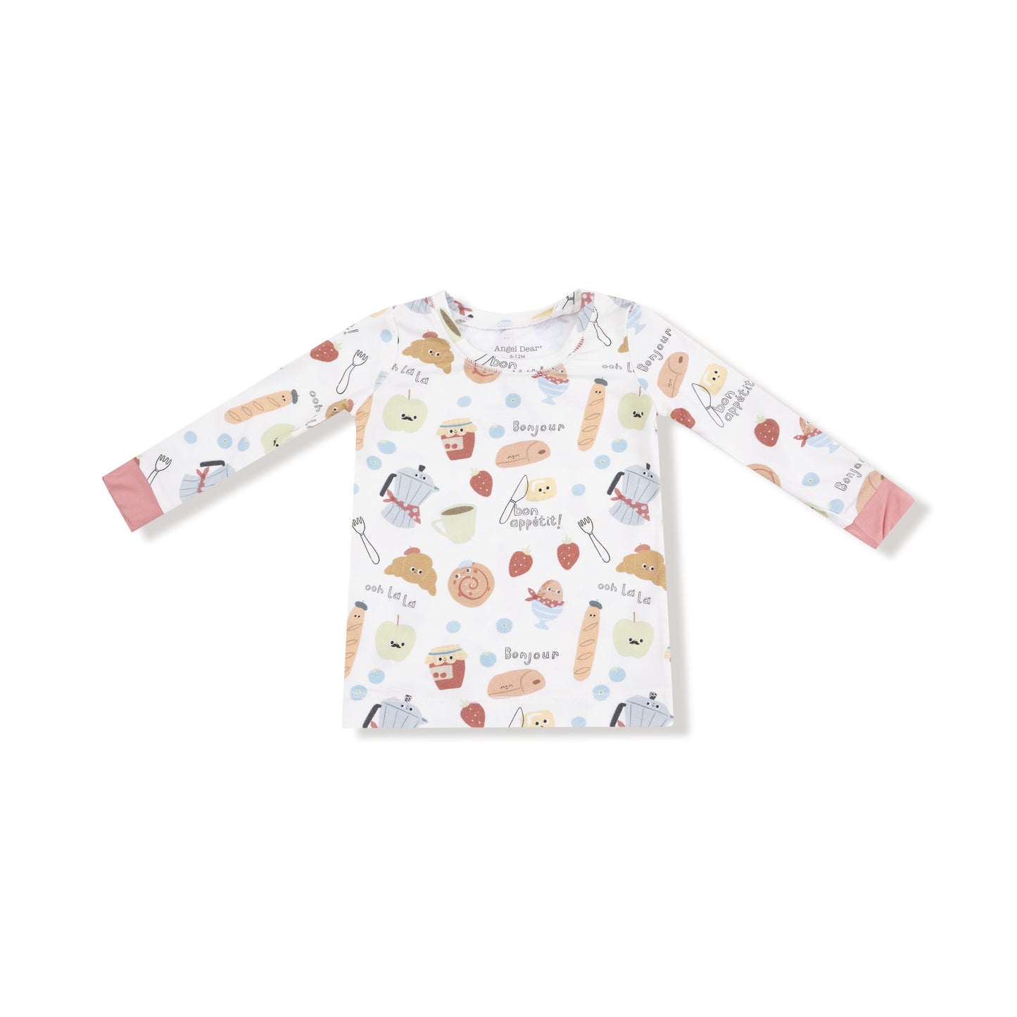 Bonjour Breakfast Long Sleeve Loungewear Set