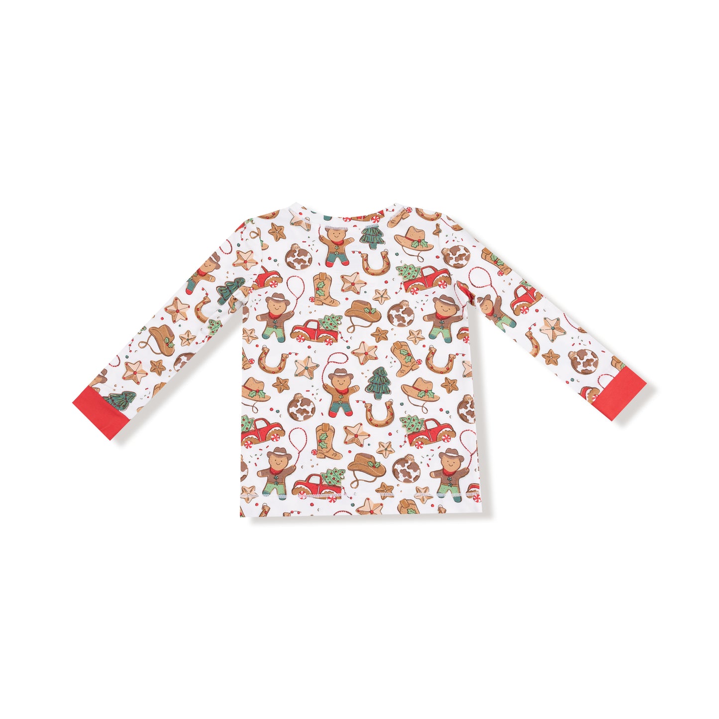 Cowboy Christmas Long Sleeve Loungewear Set