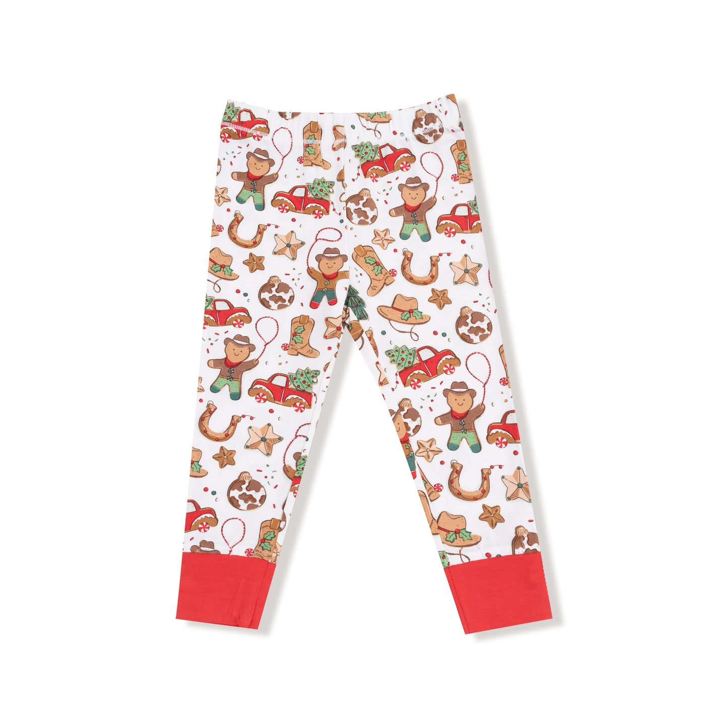 Cowboy Christmas Long Sleeve Loungewear Set