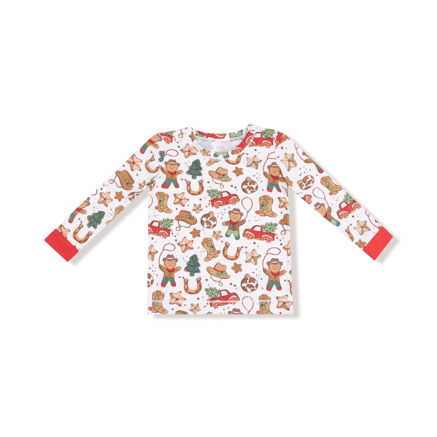 Cowboy Christmas Long Sleeve Loungewear Set