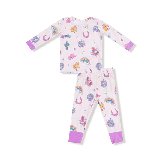 Disco Cowgirl Long Sleeve Loungewear Set