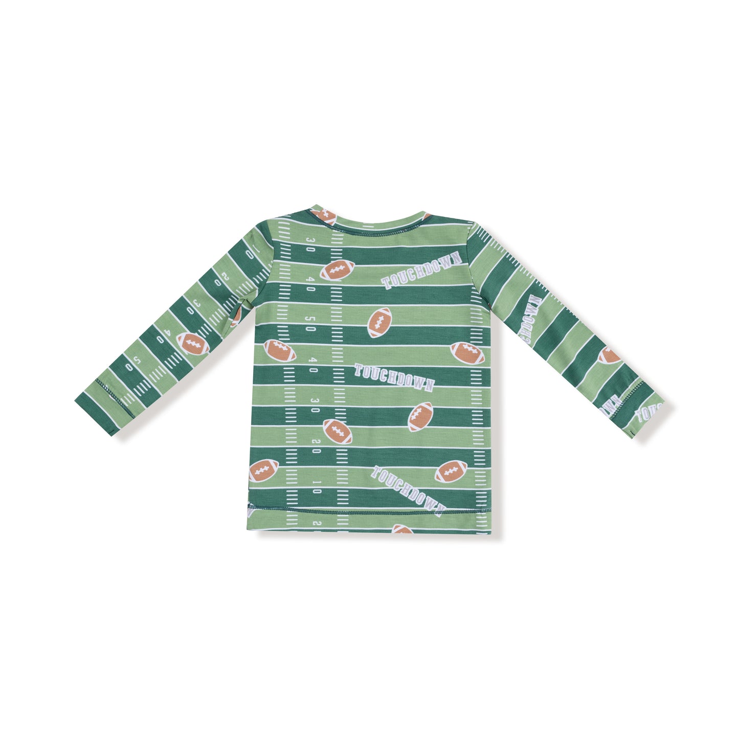 Football Field Glow in the Dark Long Sleeve Loungewear Set