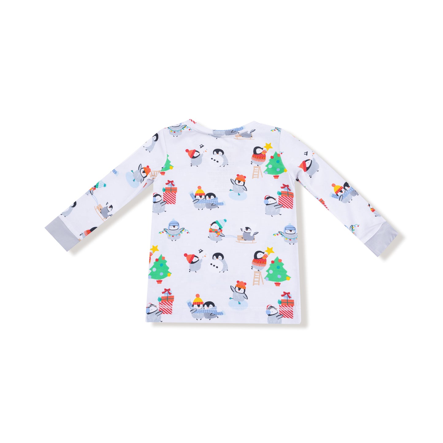 Holiday Penguins Long Sleeve Loungewear Set
