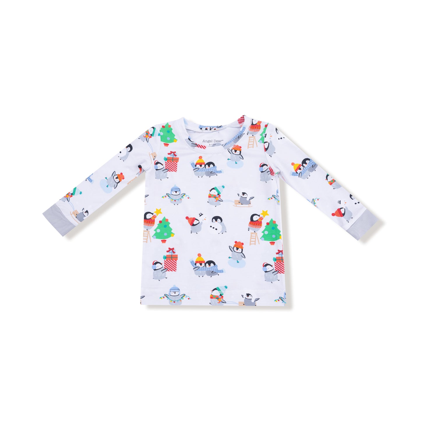Holiday Penguins Long Sleeve Loungewear Set