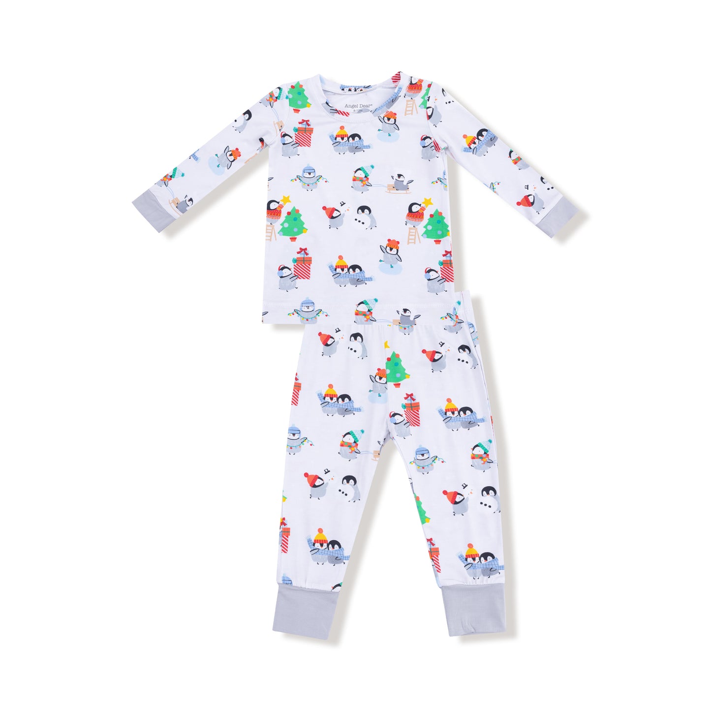 Holiday Penguins Long Sleeve Loungewear Set