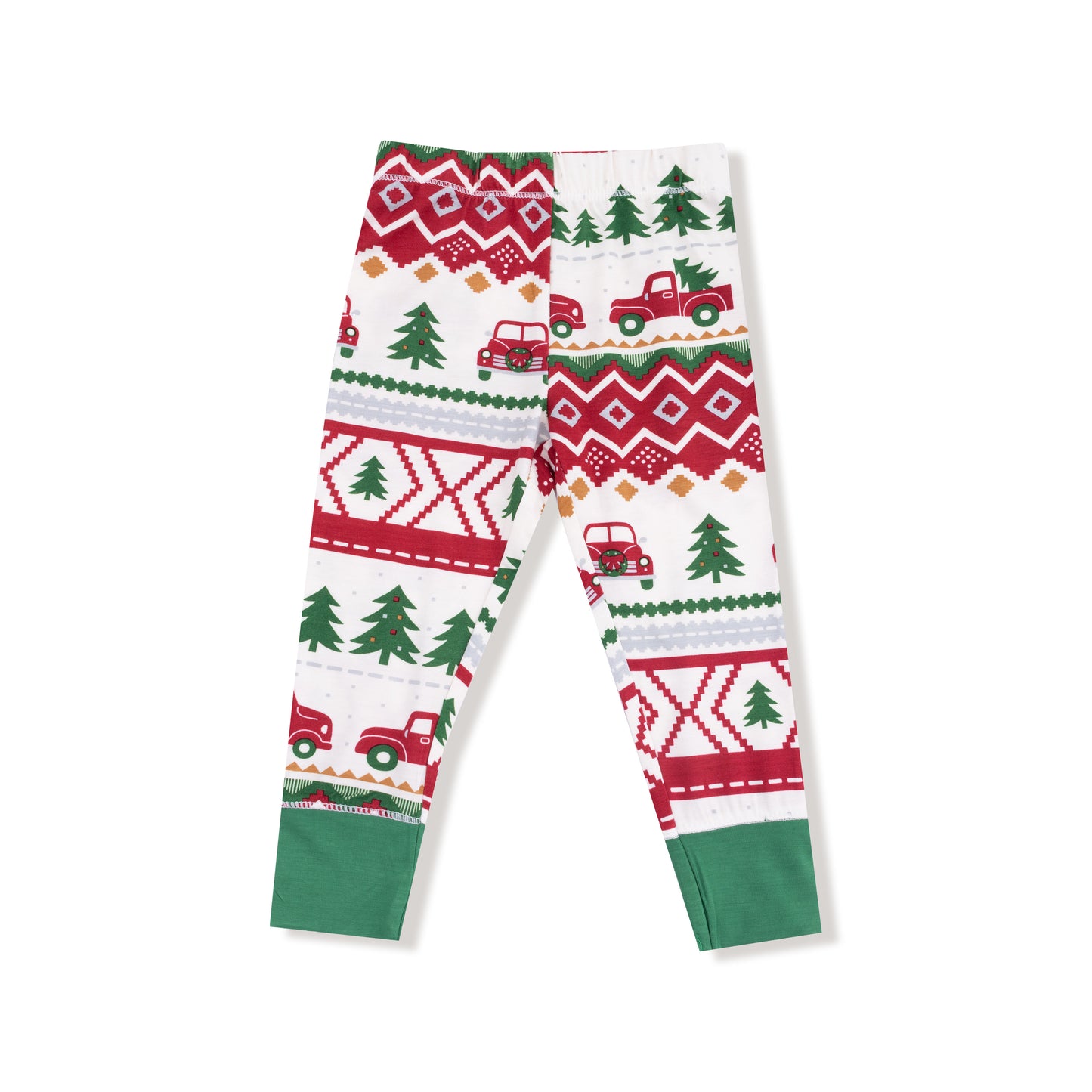 Red Truck Fair Isle Long Sleeve Loungewear Set