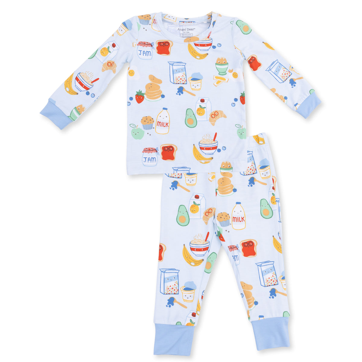 Long Sleeve Loungewear Set-Breakfast Club Blue