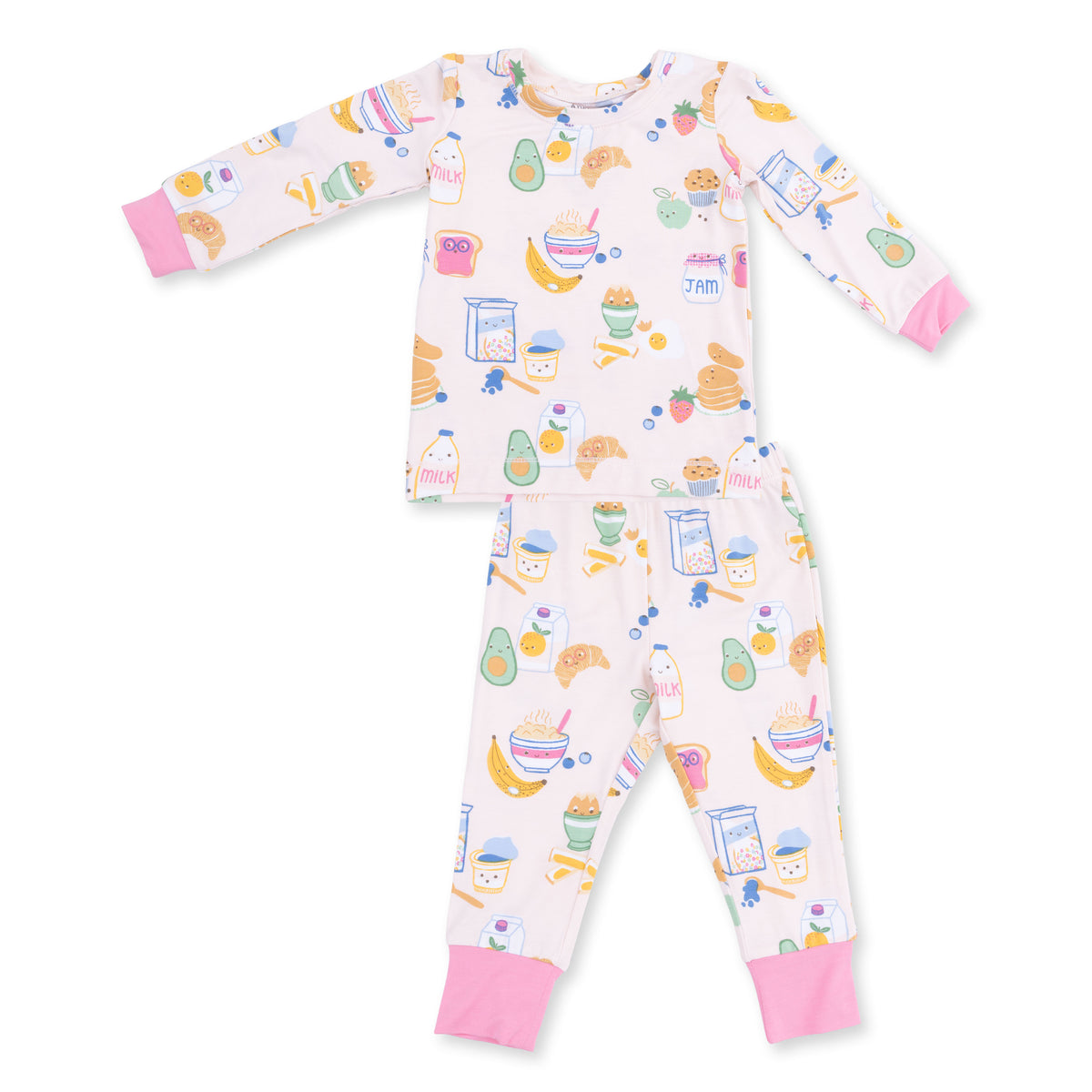 Long Sleeve Loungewear Set-Breakfast Club Pink