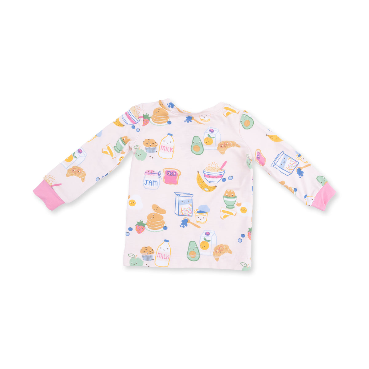 Long Sleeve Loungewear Set-Breakfast Club Pink
