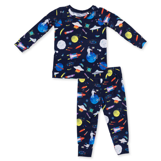 Long Sleeve Loungewear Set-Astronauts and Rockets