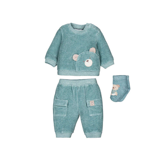 3 Piece Corduroy Knit Track Suit