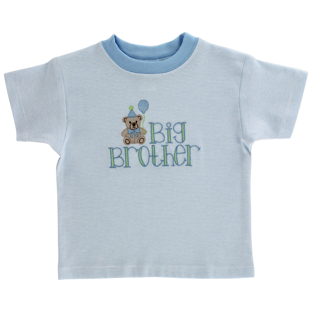 Blue & White Stripe - Big Brother T-Shirt