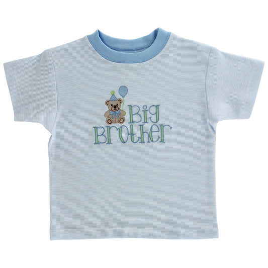 Blue & White Stripe - Big Brother T-Shirt