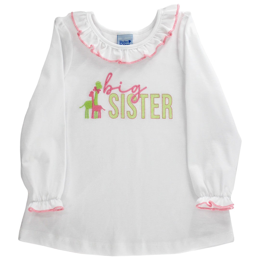 White Knit -Big Sister T-Shirt