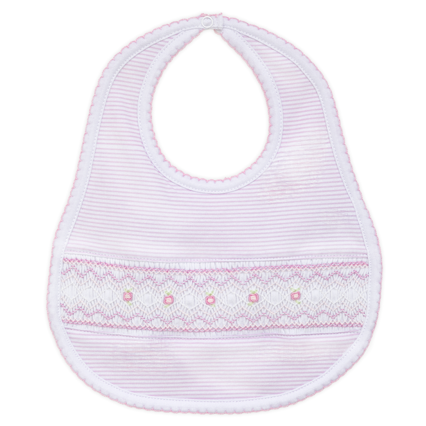 Julia Smocked Bib - Pink