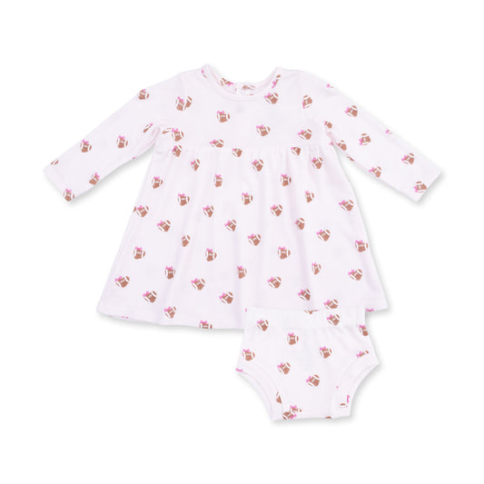 Simple Dress and Bloomer-Football Hearts