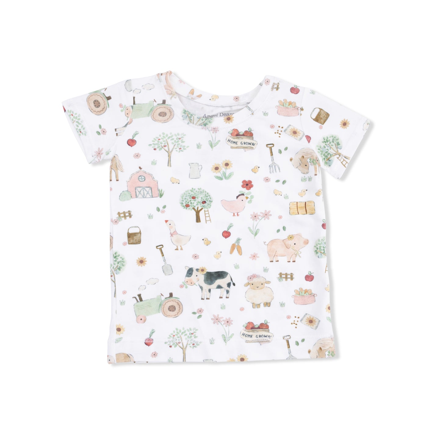 Short Sleeve Loungewear-cute farm animals