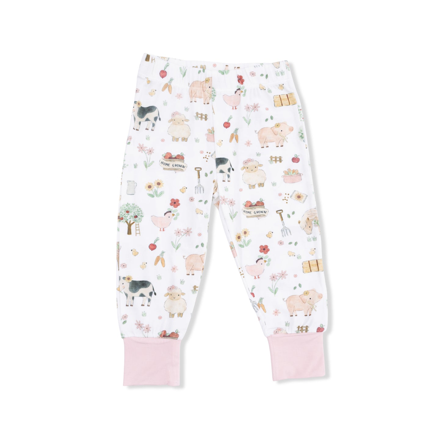 Short Sleeve Loungewear-cute farm animals