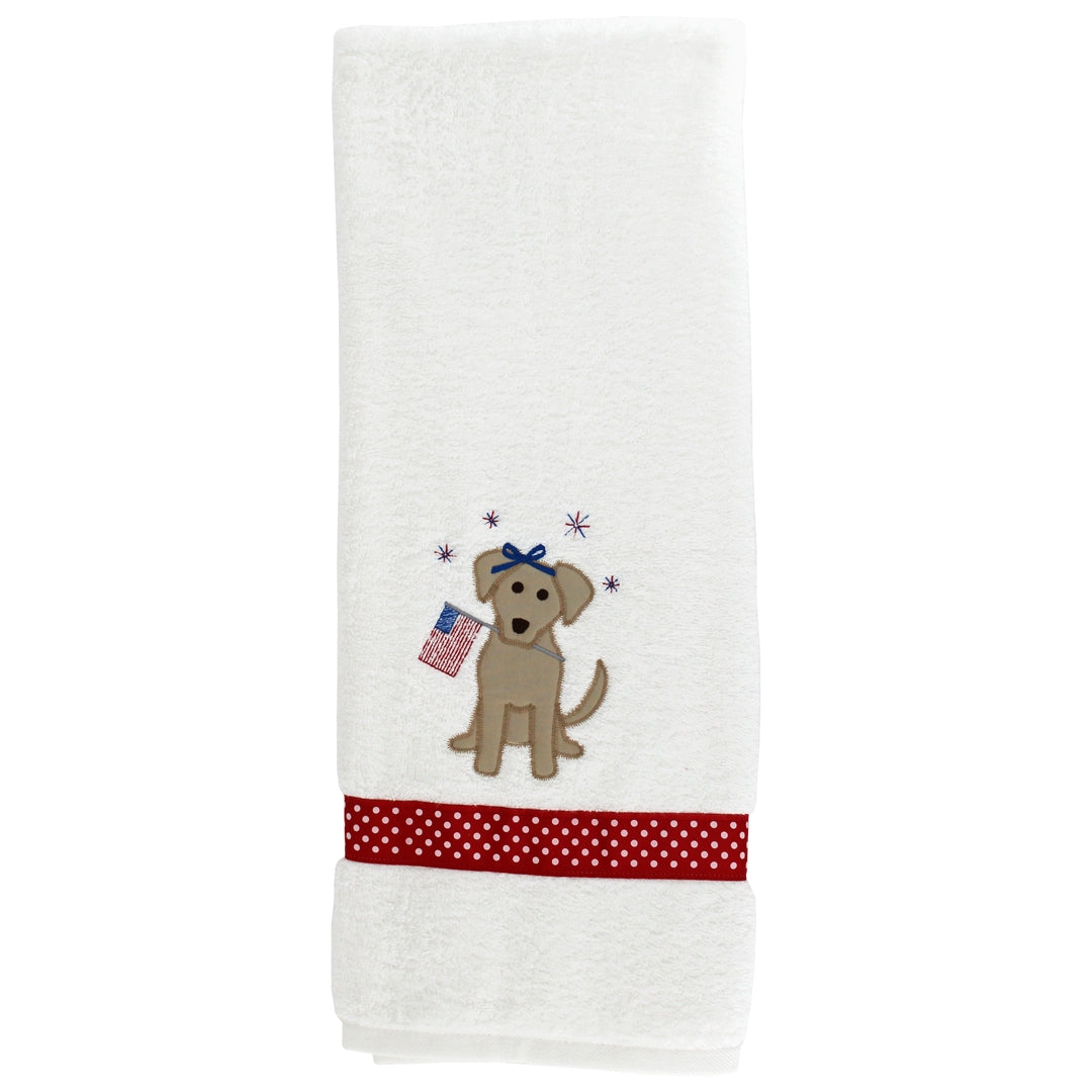 Patriotic Pup - Girls Towel