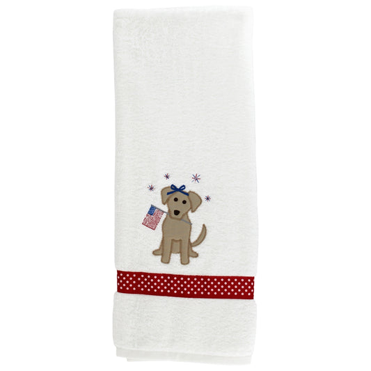 Patriotic Pup - Girls Towel