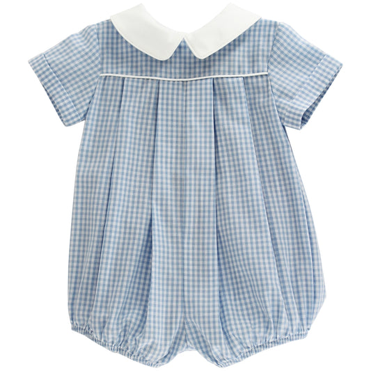 Light Blue Check - Dressy Bubble Short