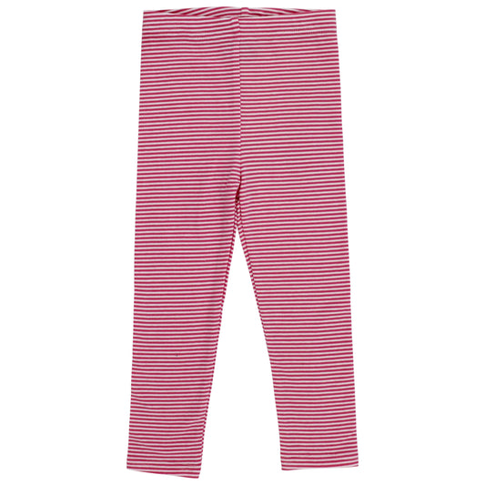 Girls Leggings - Fushia Stripe Knit