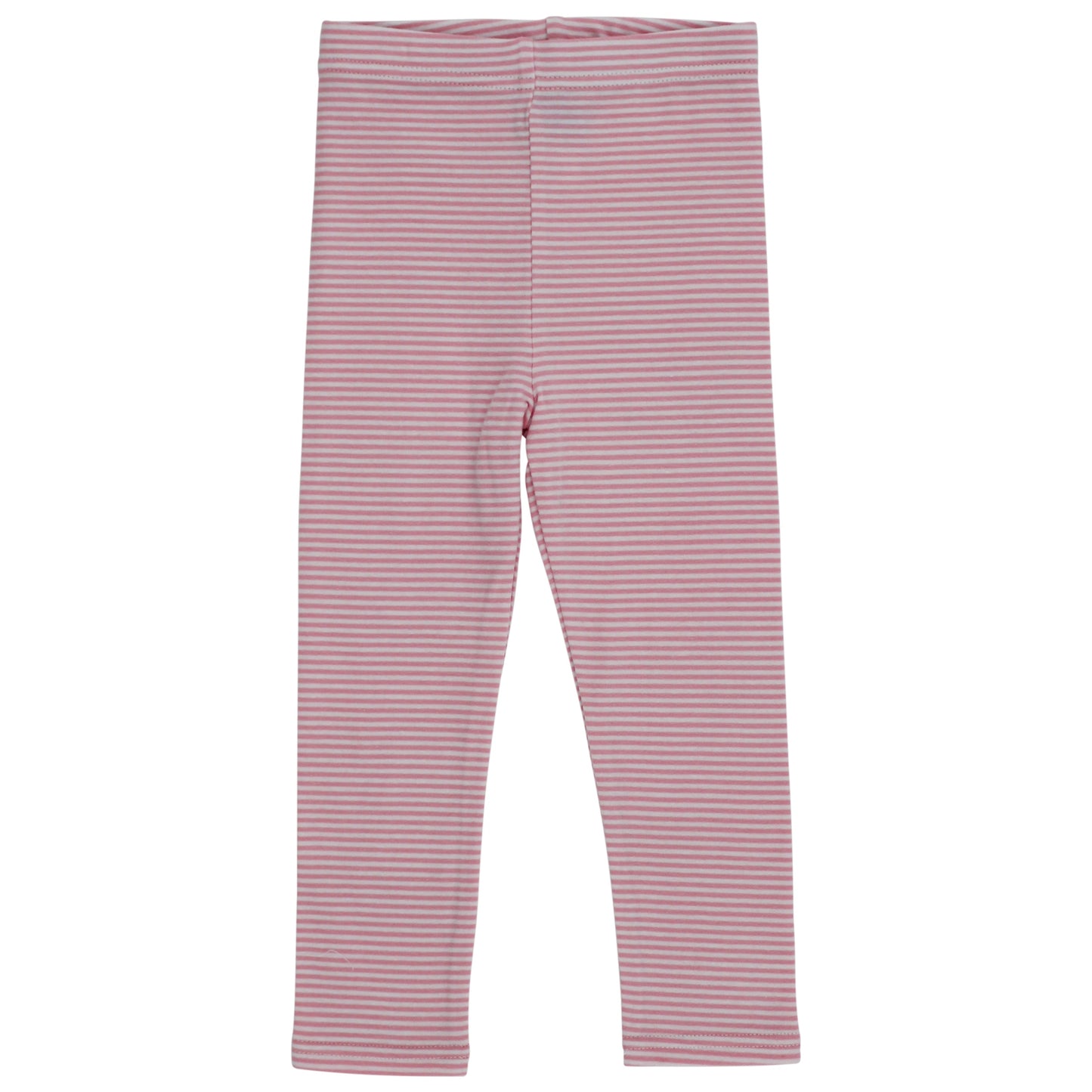 Girls Leggings - Pink Stripe Knit