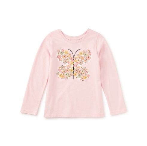 Tea Rose Butterfly Graphic Tee