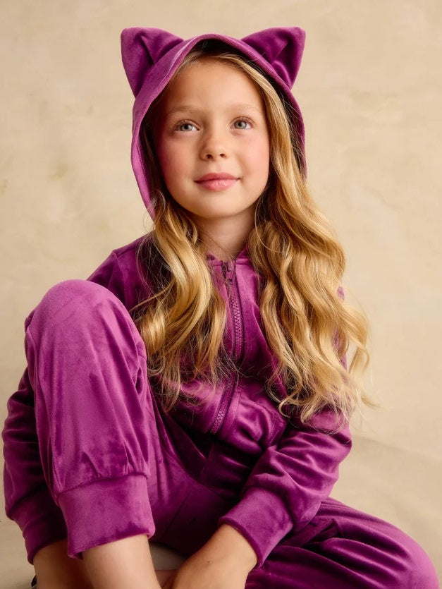 Cat Ears Velour Hoodie