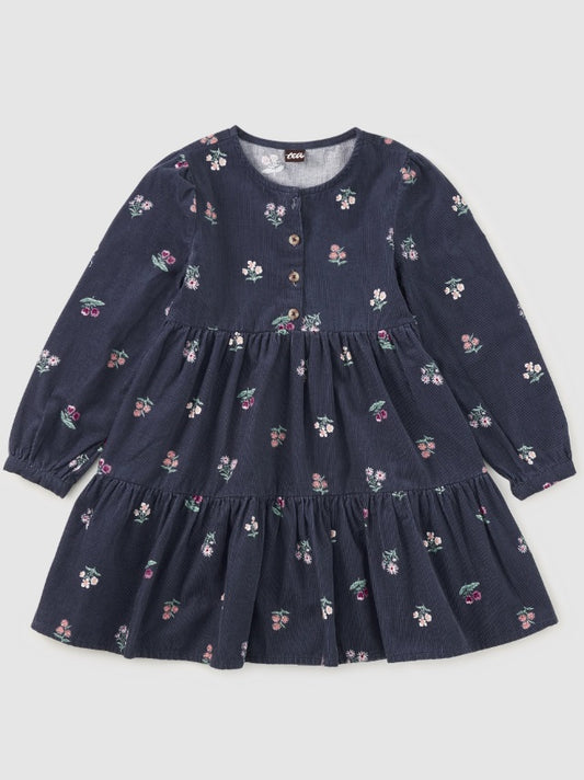 Corduroy Henley Shirtdress