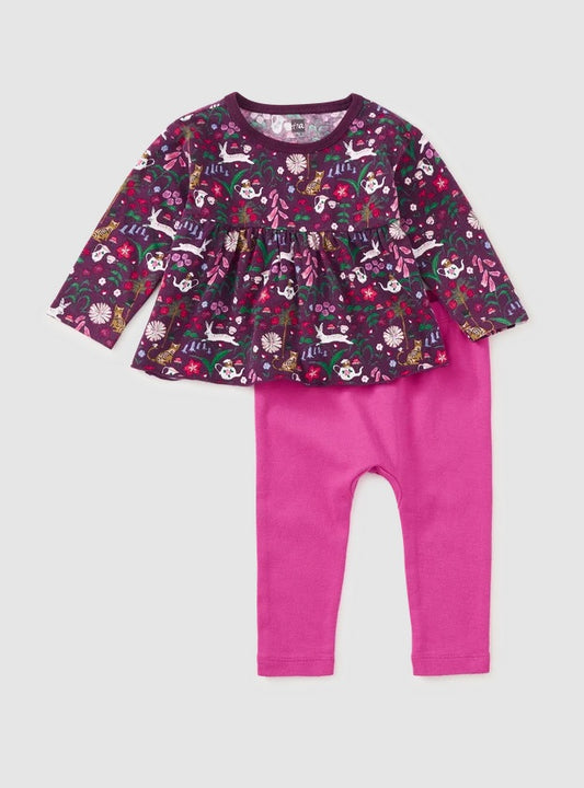 Peplum Two Piece Baby Set-Tea Party Set