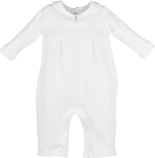 Warm Winter Home Smocked Romper