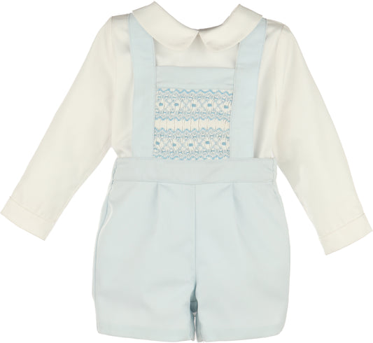 Suspenders Smocked Set