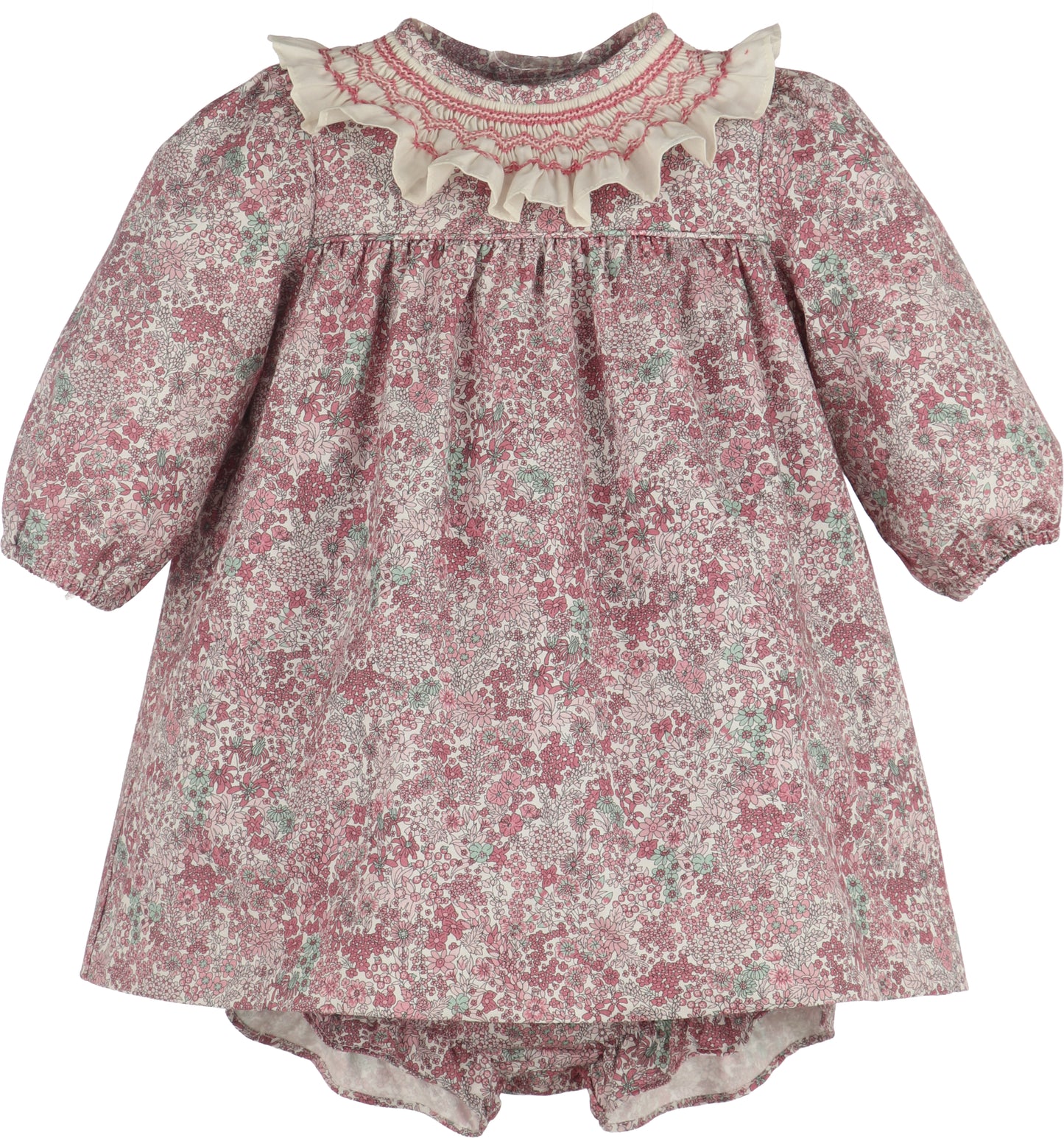 Fall Bloom Smocked Dress
