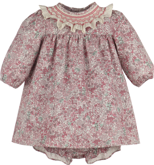 Fall Bloom Smocked Dress