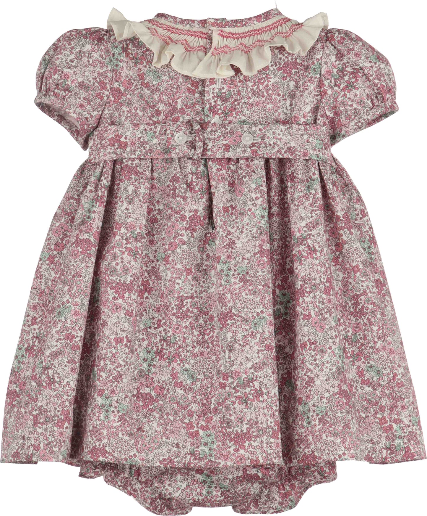 Fall Bloom Smocked Dress
