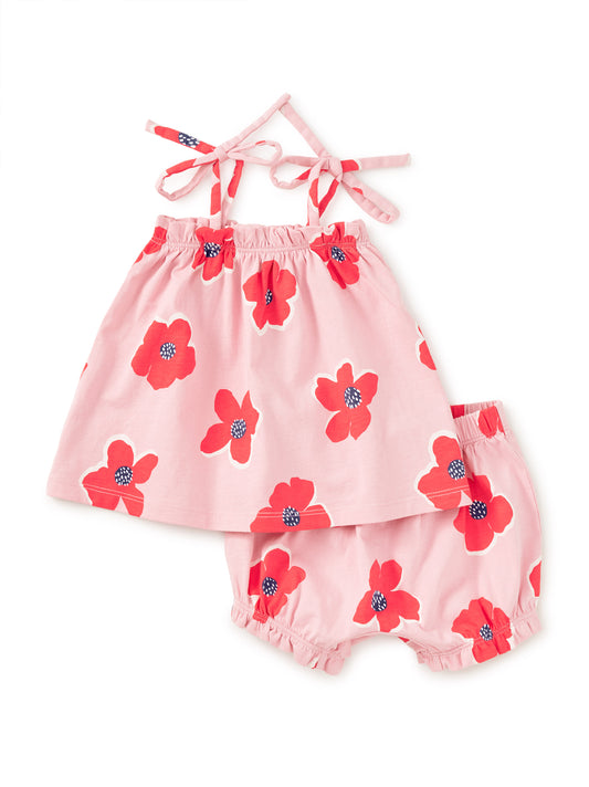 Tie Shoulder Baby Set