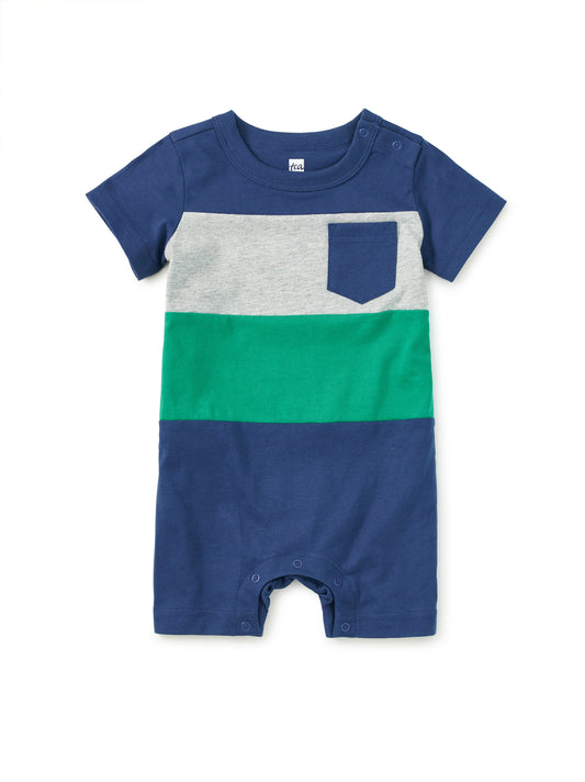 Colorblock Baby Romper