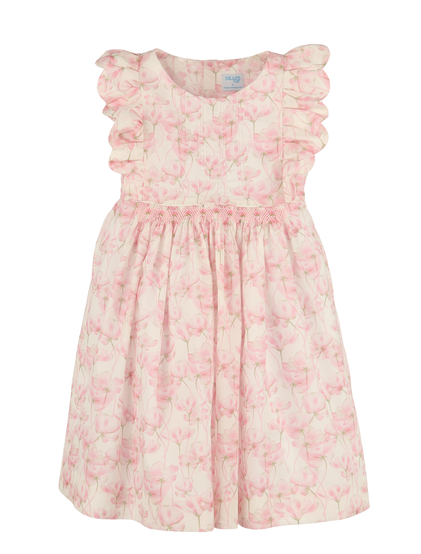 Poppy Waves Ruffle Dress