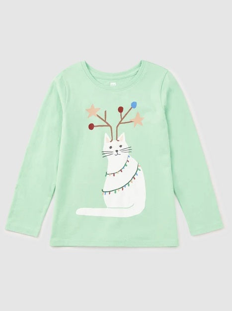 Holiday Cat Graphic Tee