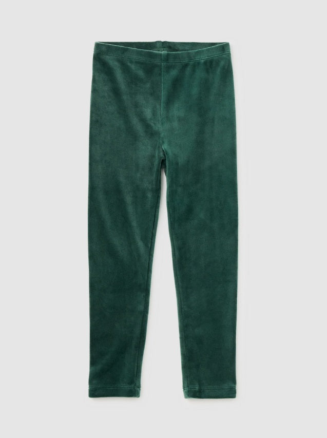 Velour Leggings-Pine Needle