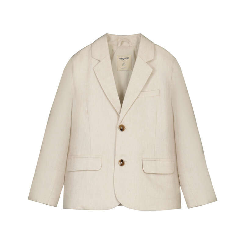 Linen Blazer-Oat