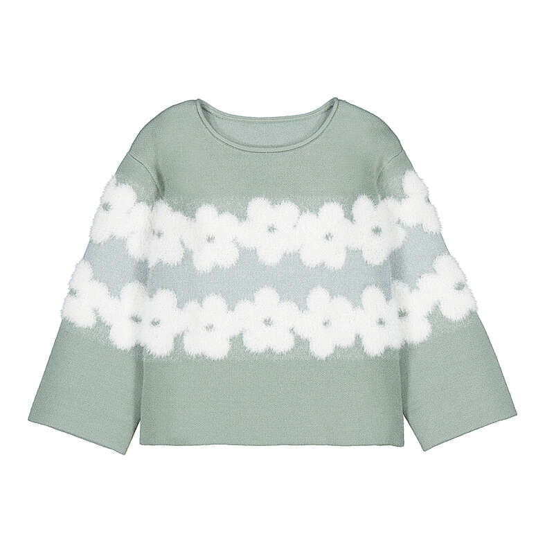Jacquard Floral Sweater