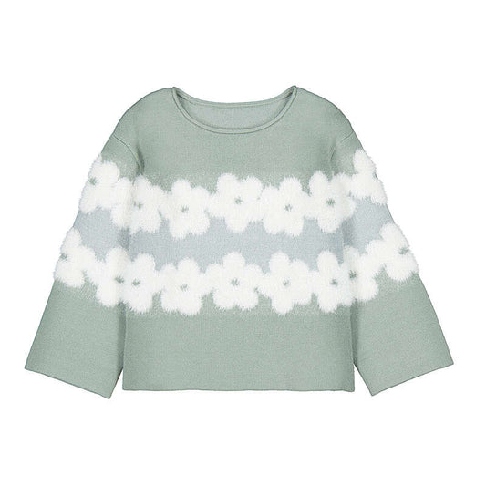 Jacquard Floral Sweater