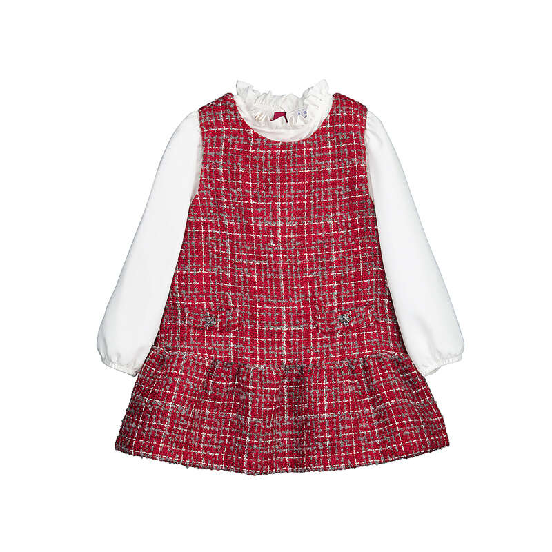 Combo Pinafore Dress