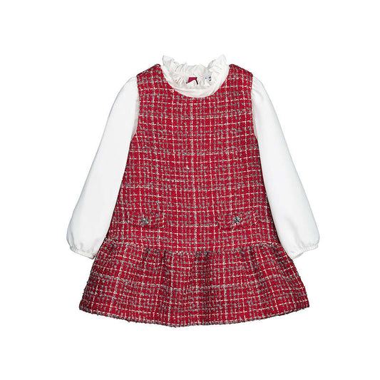Combo Pinafore Dress