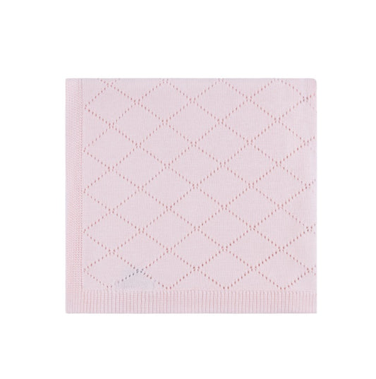 Diamond Pointelle Knit Blanket